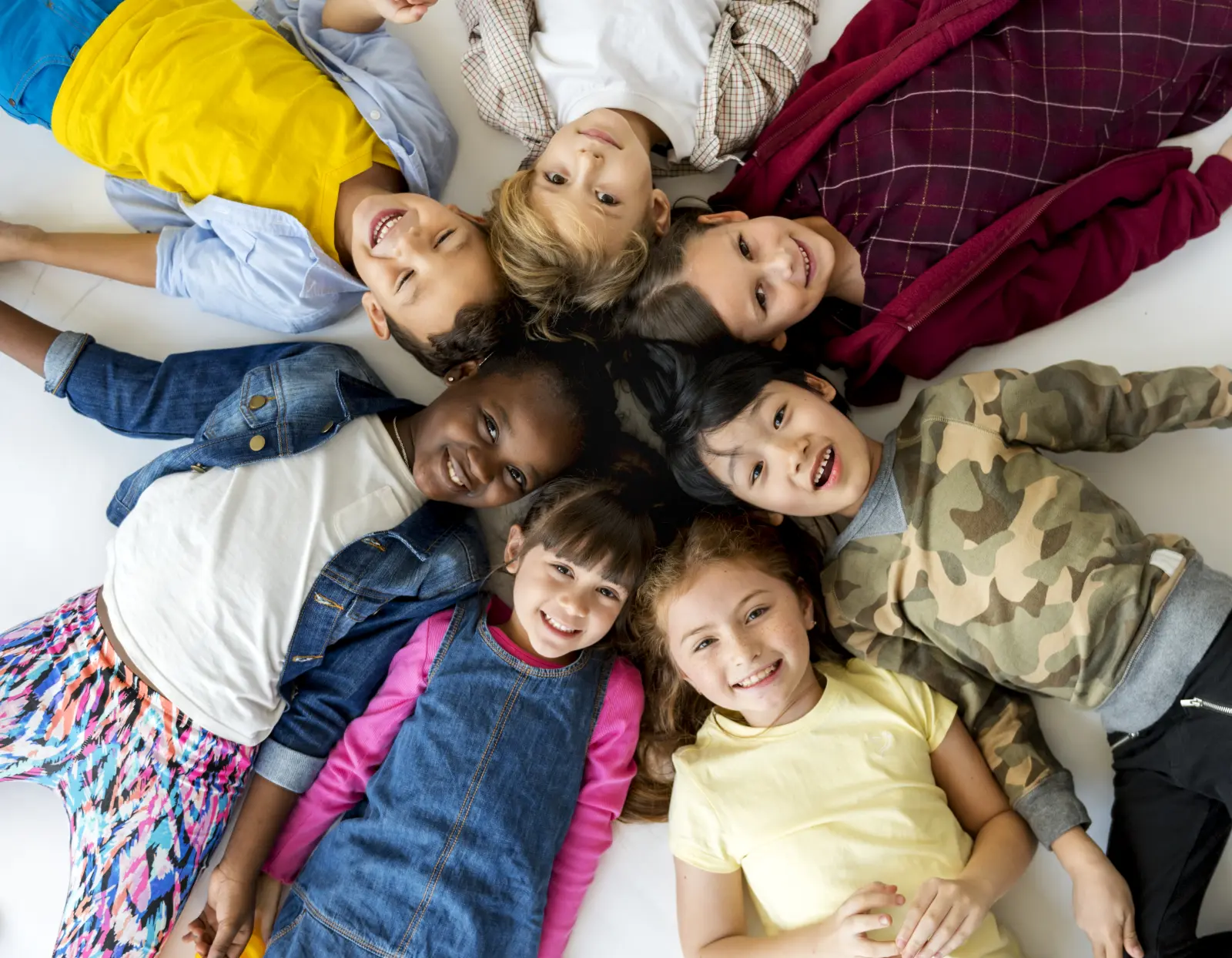 A group of children and young patients who receive psychiatric and mental health care at Divine Soul